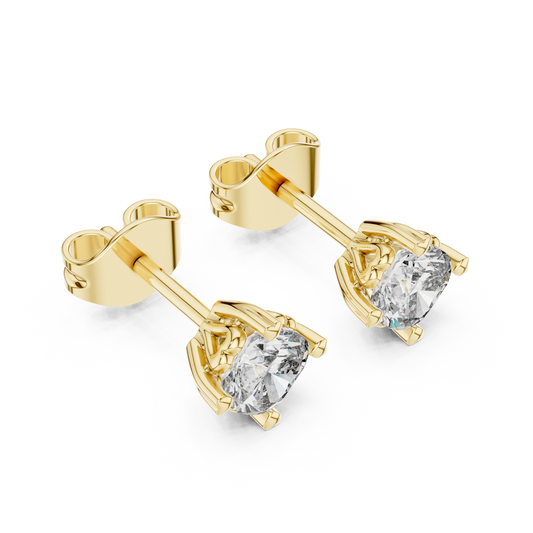 Crown Set Solitaires (ER 0111) (Lab Grown)