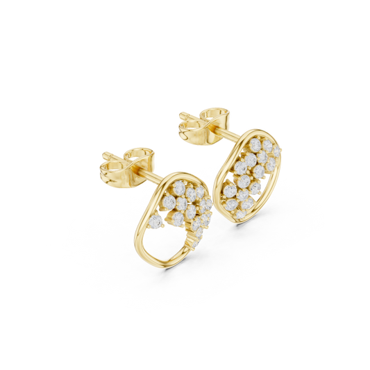 Berry Cluster Studs (ER 0248) (Lab Grown)