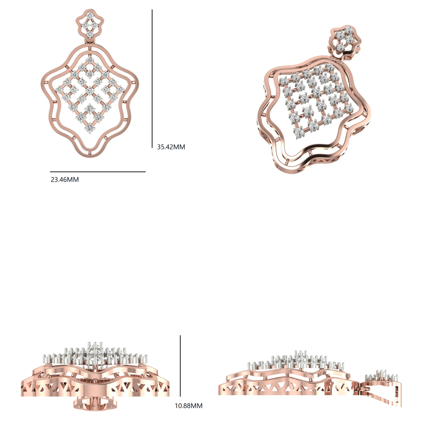 Lattice Bloom Pendant (PND 0079)