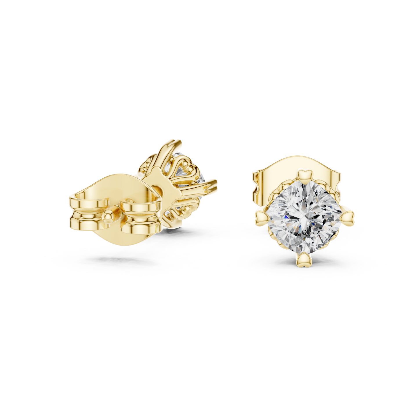 Crown Set Solitaires (ER 0111) (Lab Grown)