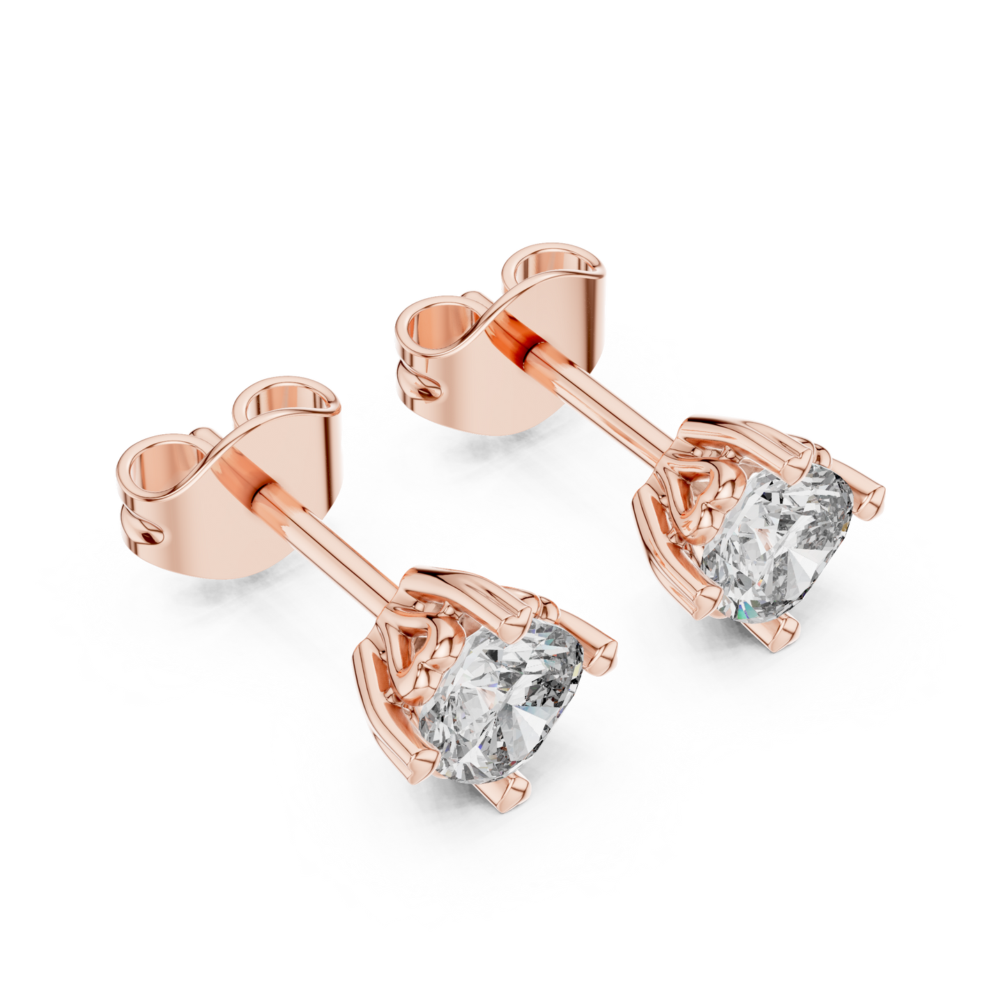 Crown Set Solitaires (ER 0111) (Lab Grown)