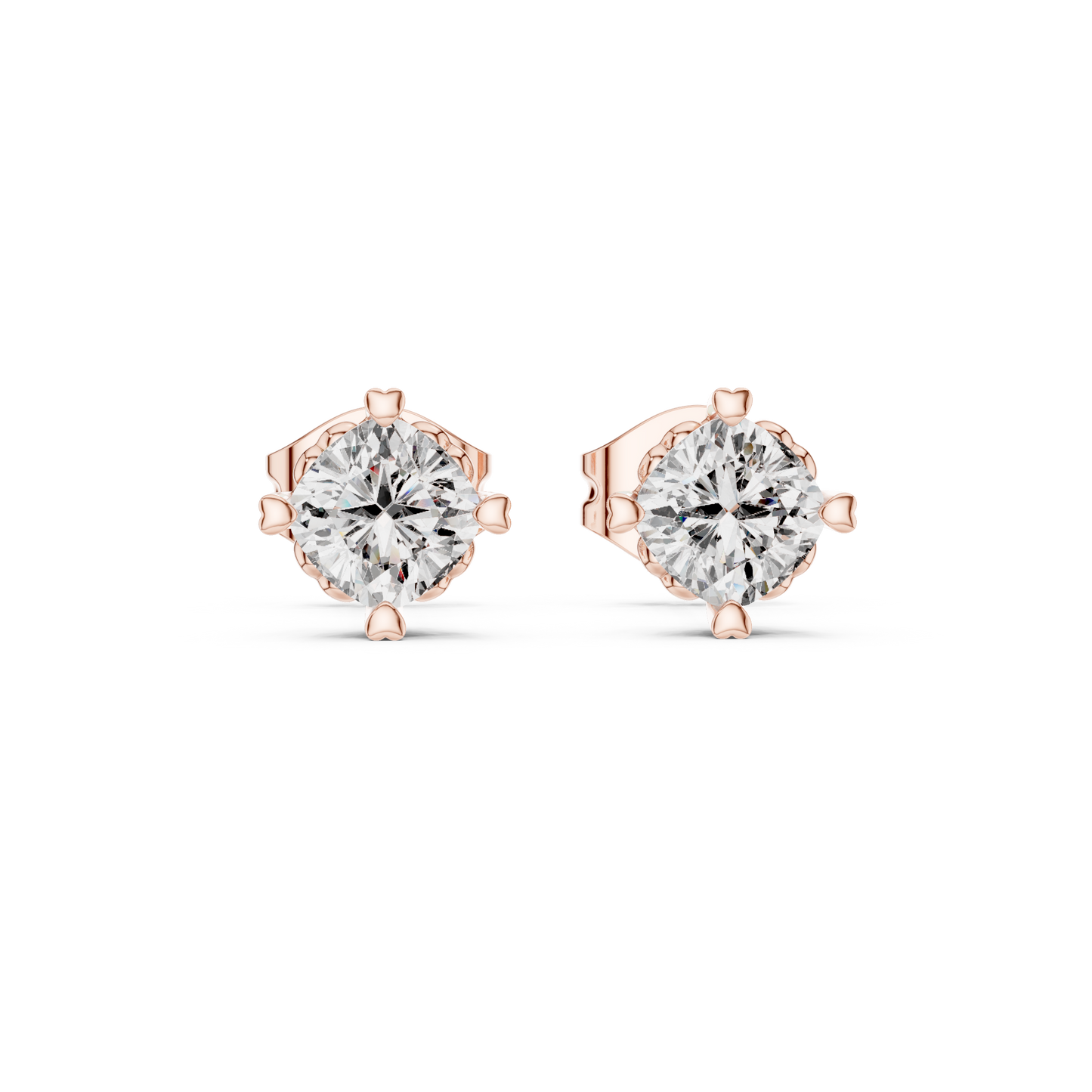 Crown Set Solitaires (ER 0111) (Lab Grown)