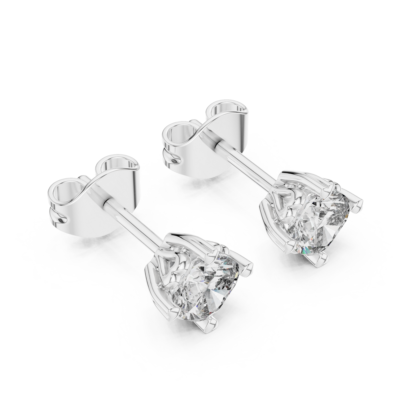 Crown Set Solitaires (ER 0111) (Lab Grown)