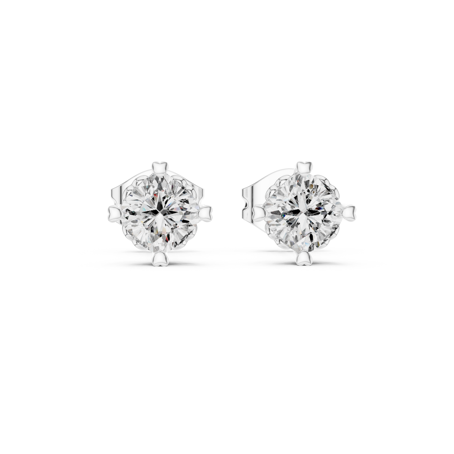 Crown Set Solitaires (ER 0111) (Lab Grown)