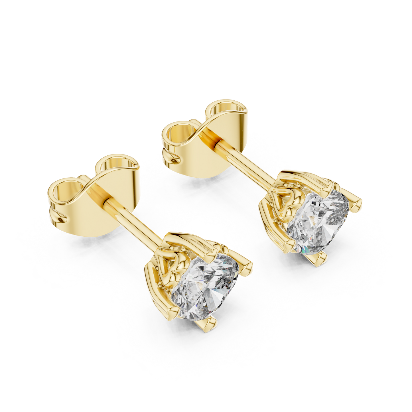 Crown Set Solitaires (ER 0111) (Lab Grown)