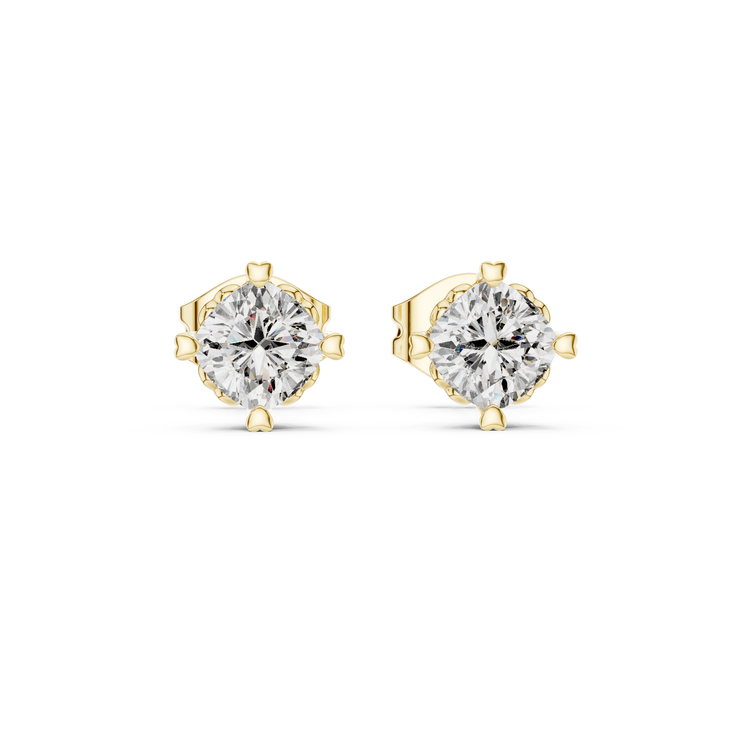 Crown Set Solitaires (ER 0111) (Lab Grown)