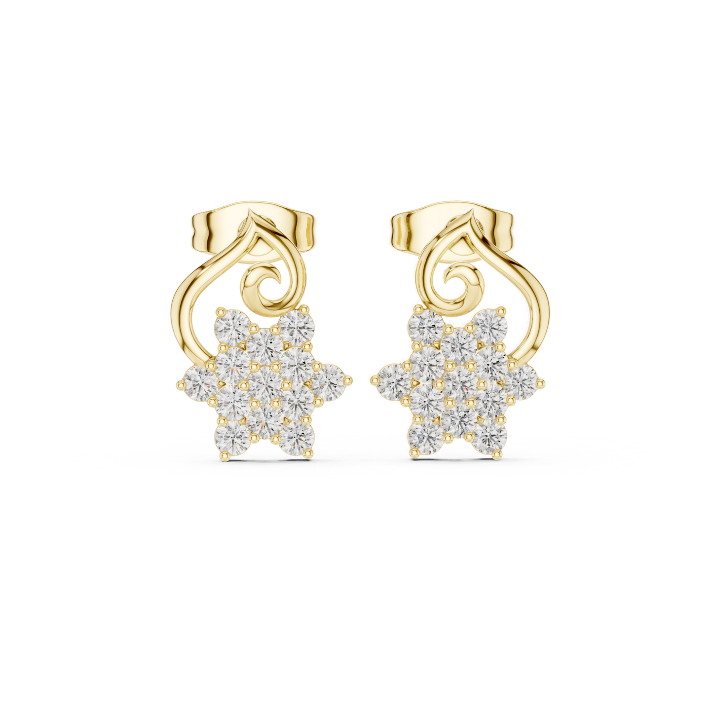 Paisley Cluster Studs (ER 0135)