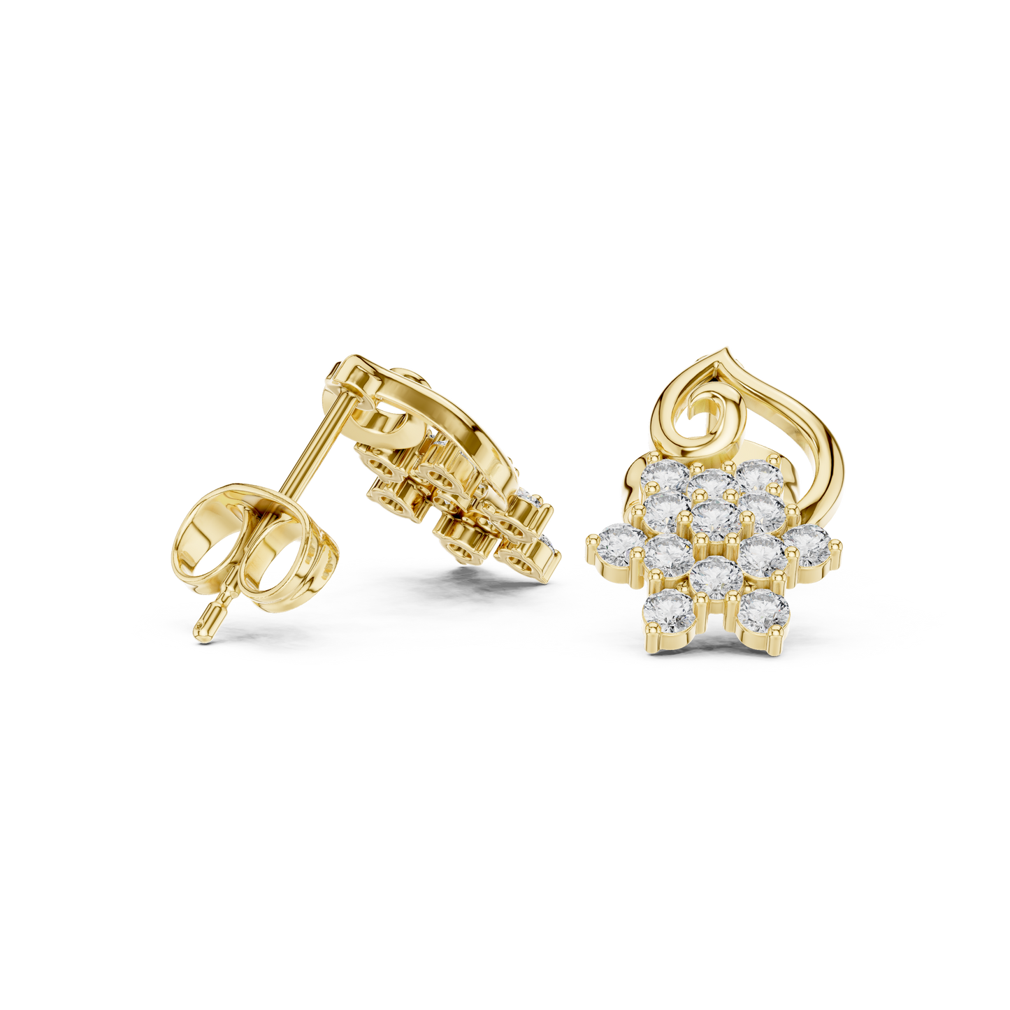 Paisley Cluster Studs (ER 0135)