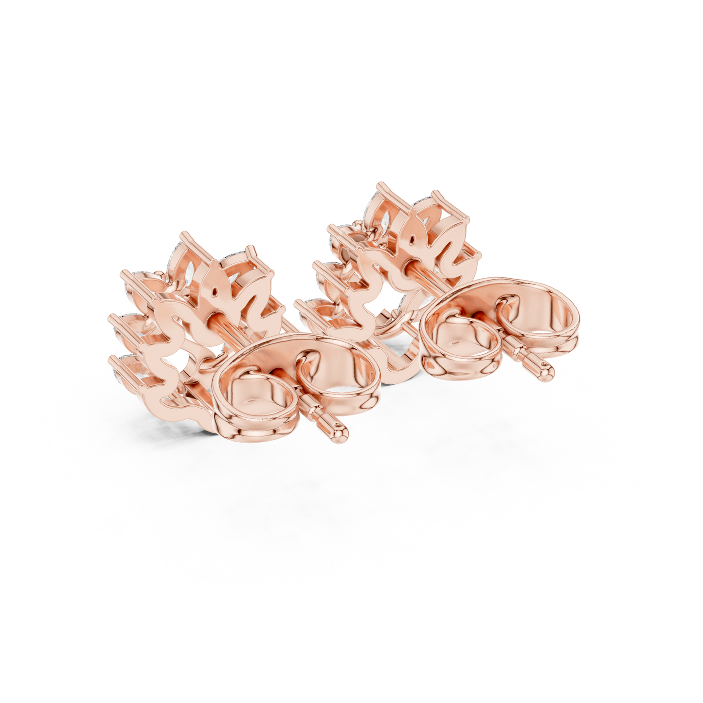 Peacock Crest Studs (ER 0179)