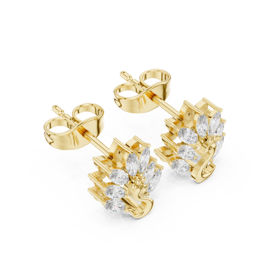 Peacock Crest Studs (ER 0179)
