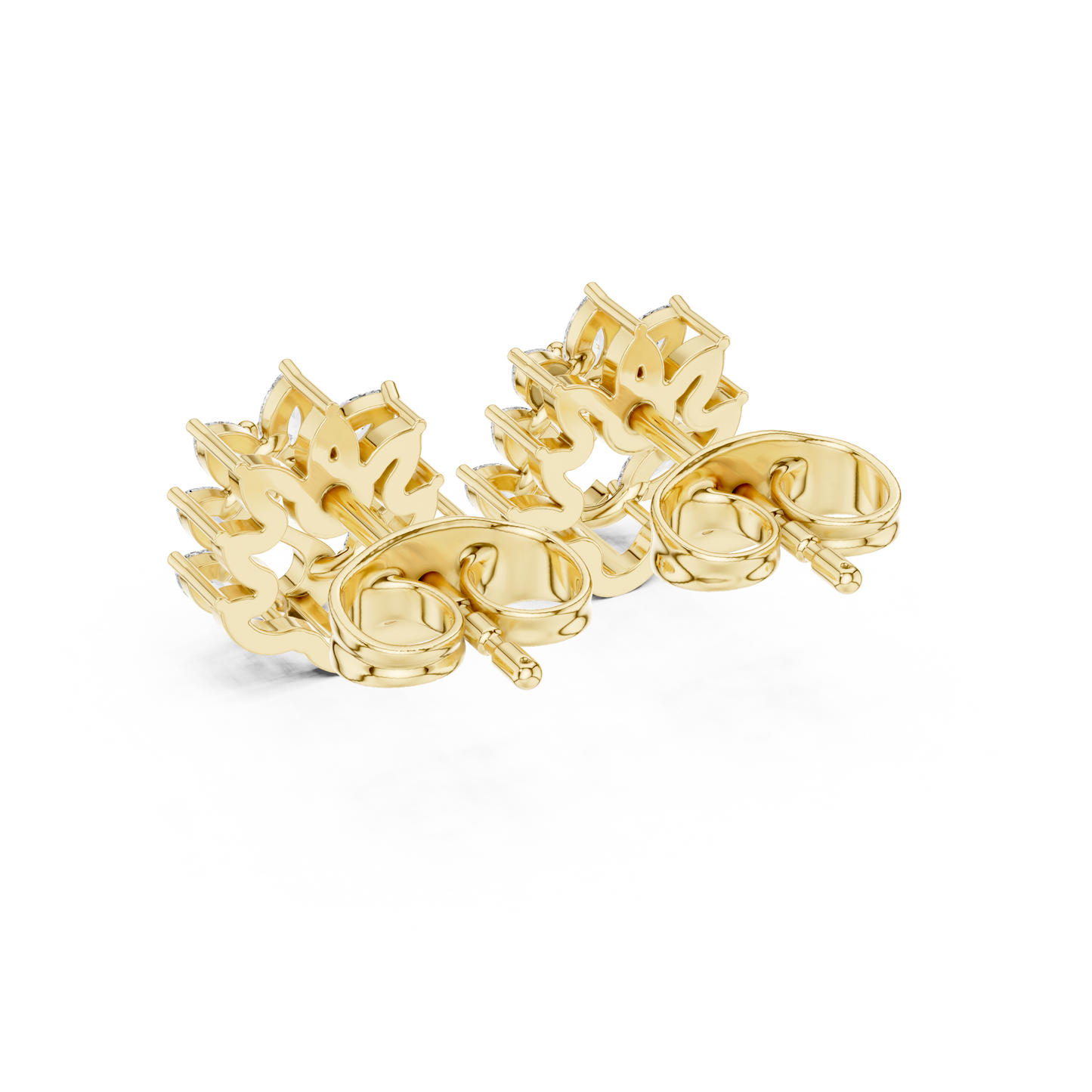 Peacock Crest Studs (ER 0179)