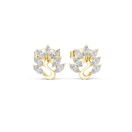 Peacock Crest Studs (ER 0179)
