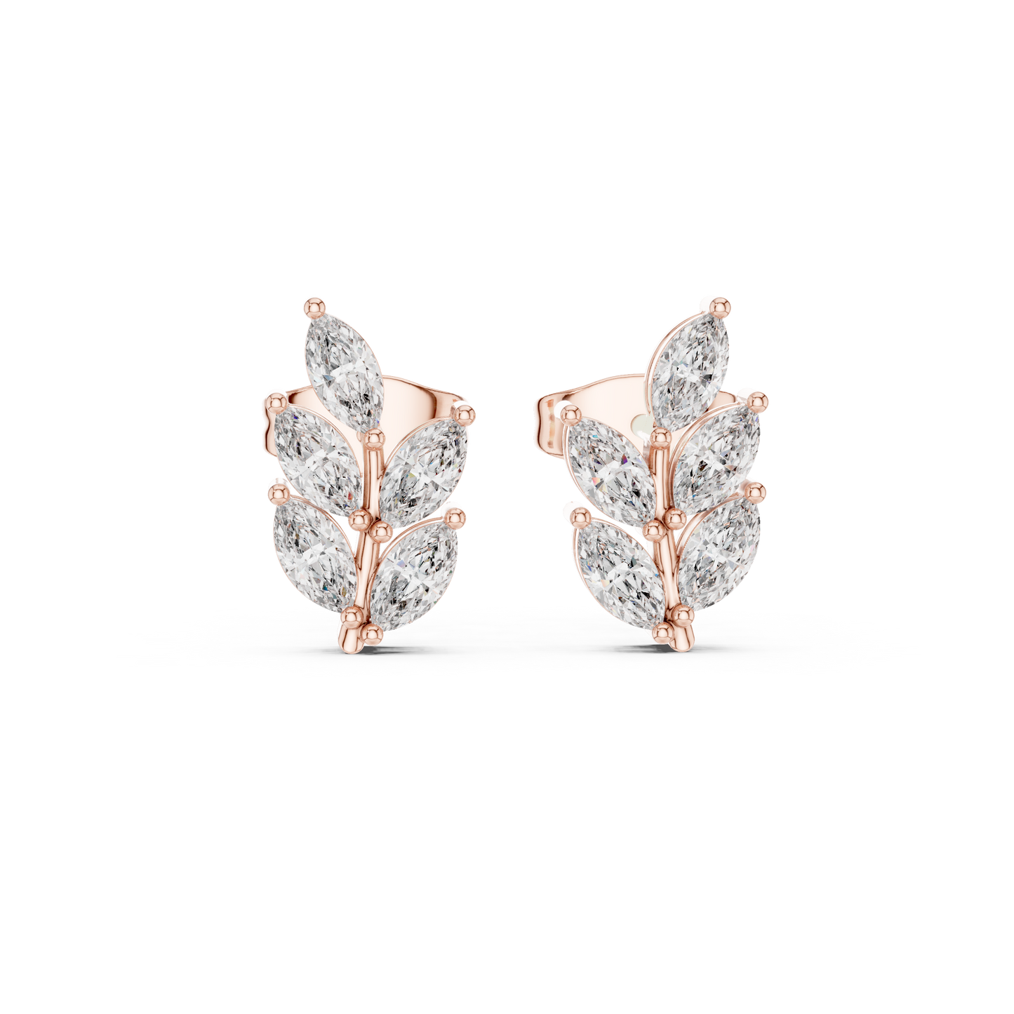 Verdant Marquise Studs (ER 0196) (Lab Grown)