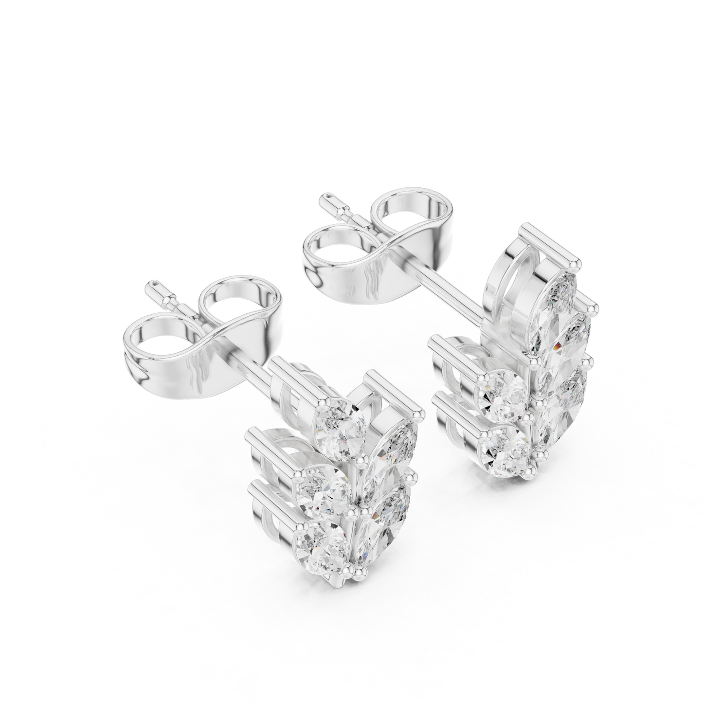 Verdant Marquise Studs (ER 0196) (Lab Grown)