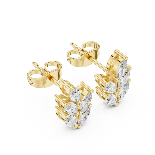 Verdant Marquise Studs (ER 0196) (Lab Grown)
