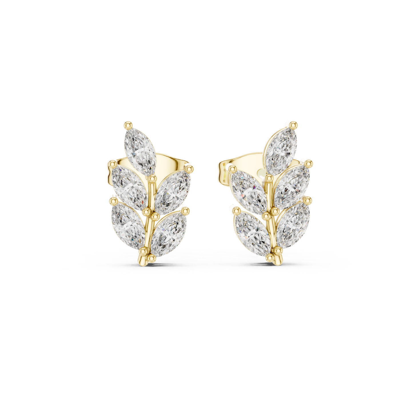 Verdant Marquise Studs (ER 0196) (Lab Grown)
