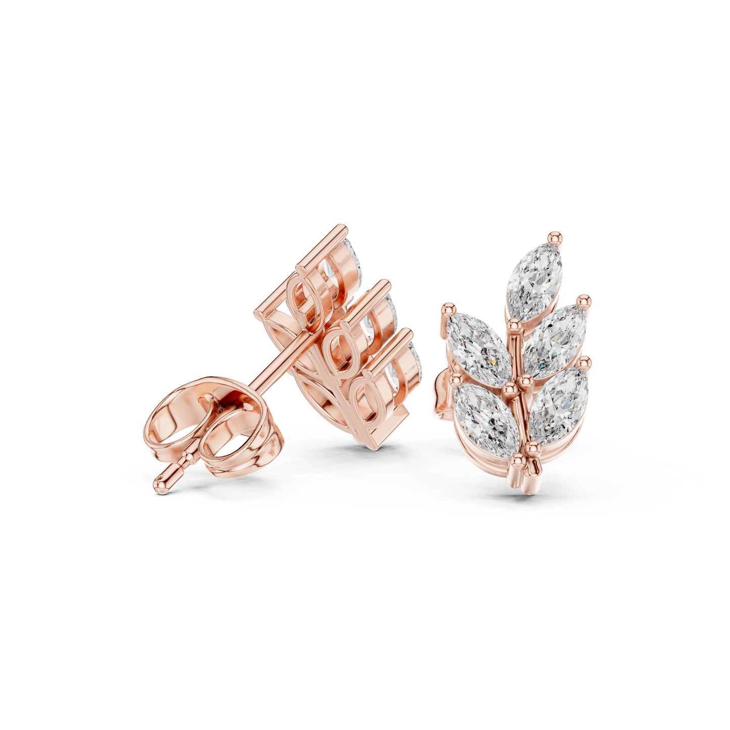 Verdant Marquise Studs (ER 0196) (Lab Grown)