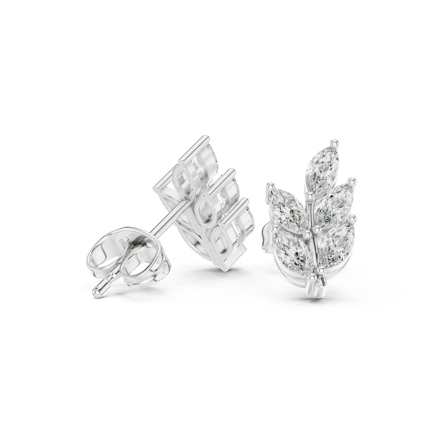 Verdant Marquise Studs (ER 0196) (Lab Grown)