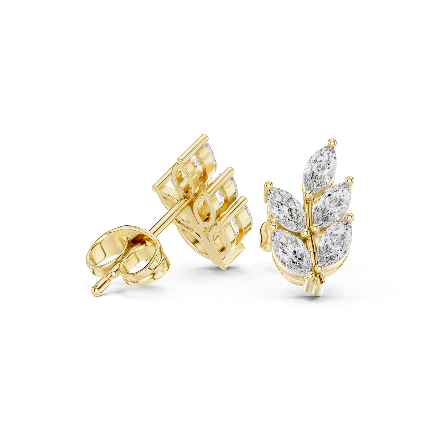 Verdant Marquise Studs (ER 0196) (Lab Grown)