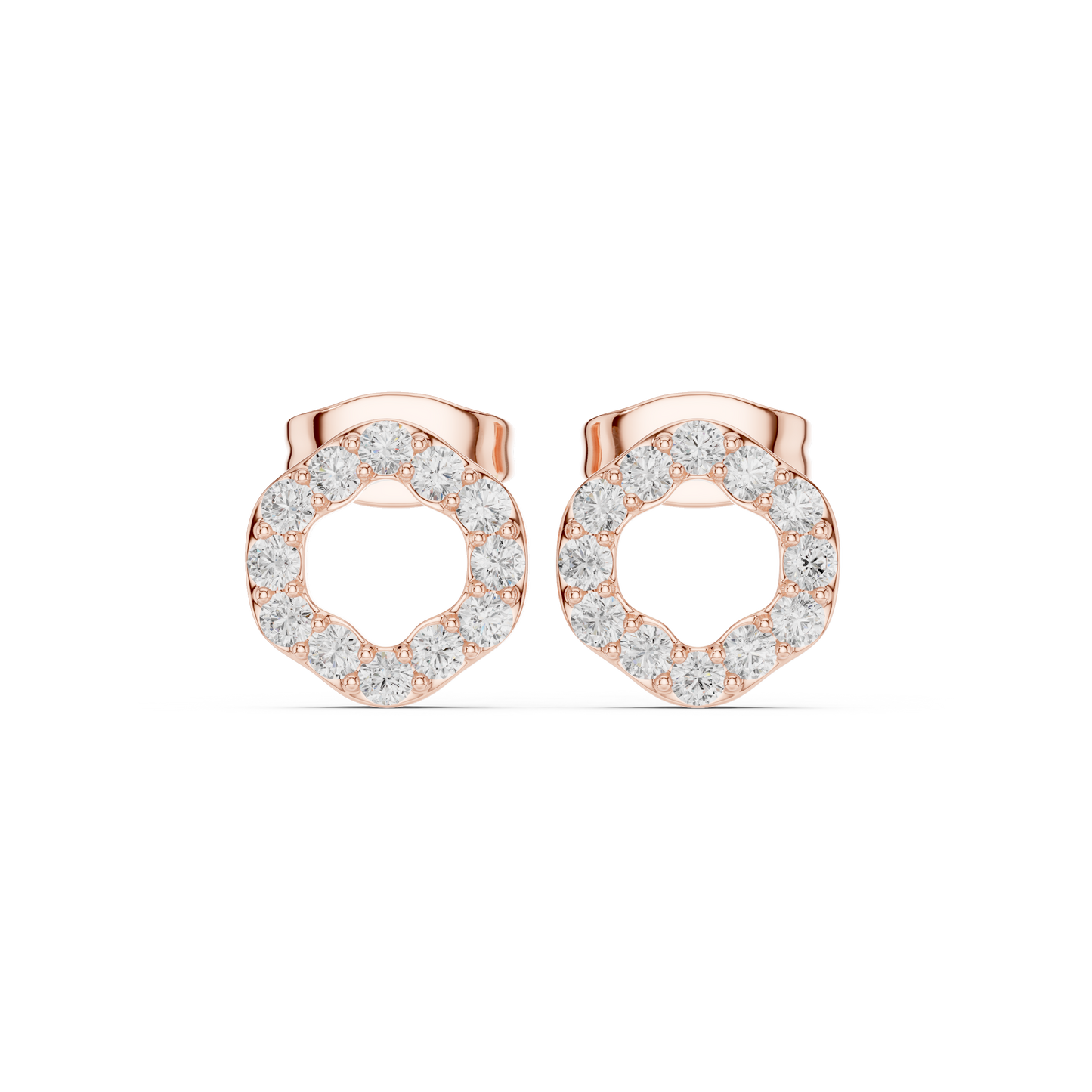 Halo Hex Studs (ER 0220)