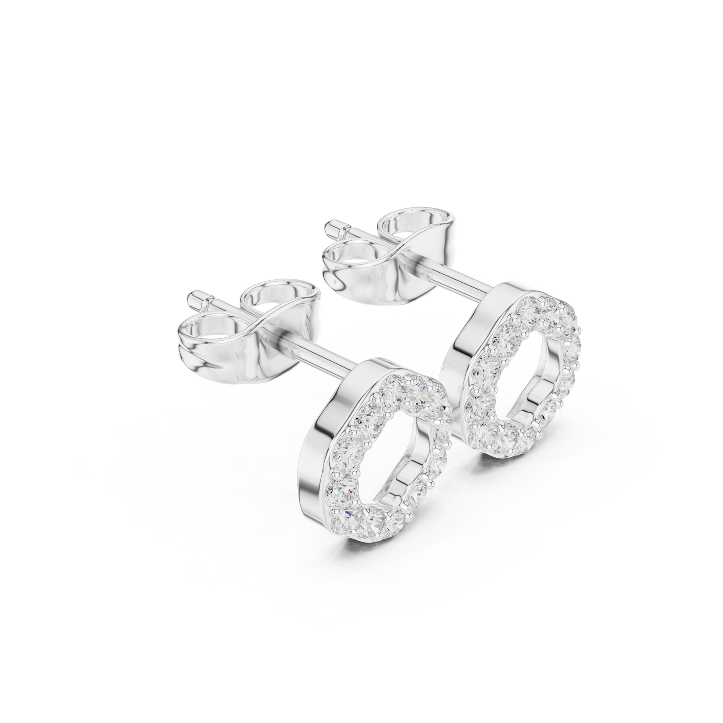 Halo Hex Studs (ER 0220)