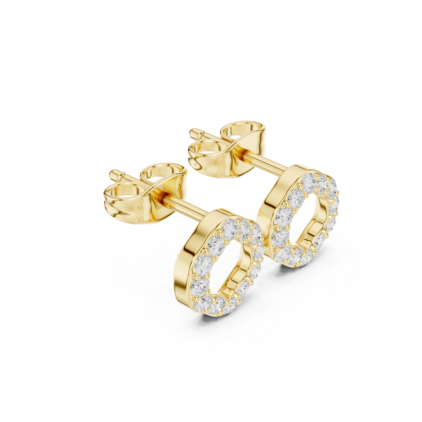 Halo Hex Studs (ER 0220)
