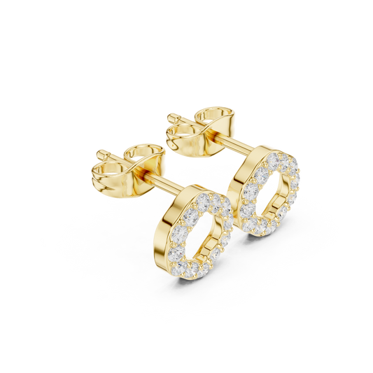 Halo Hex Studs (ER 0220)