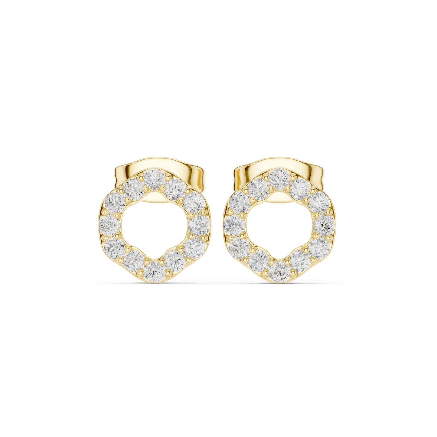 Halo Hex Studs (ER 0220)