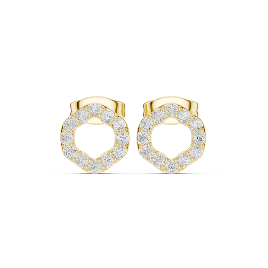 Halo Hex Studs (ER 0220)
