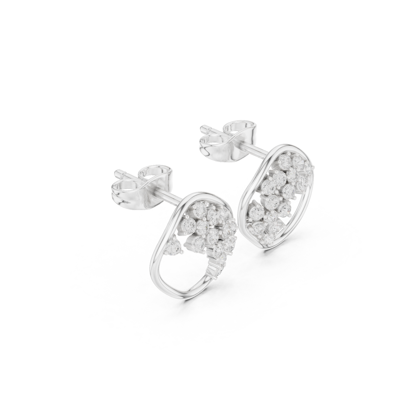 Berry Cluster Studs (ER 0248) (Lab Grown)