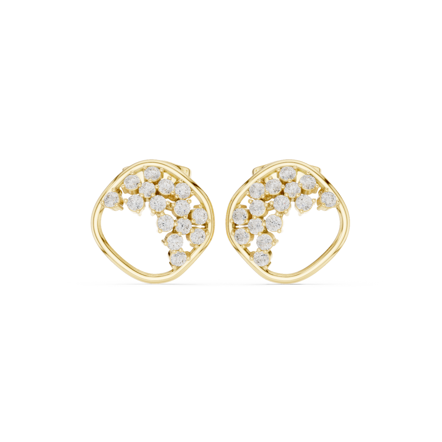 Berry Cluster Studs (ER 0248) (Lab Grown)