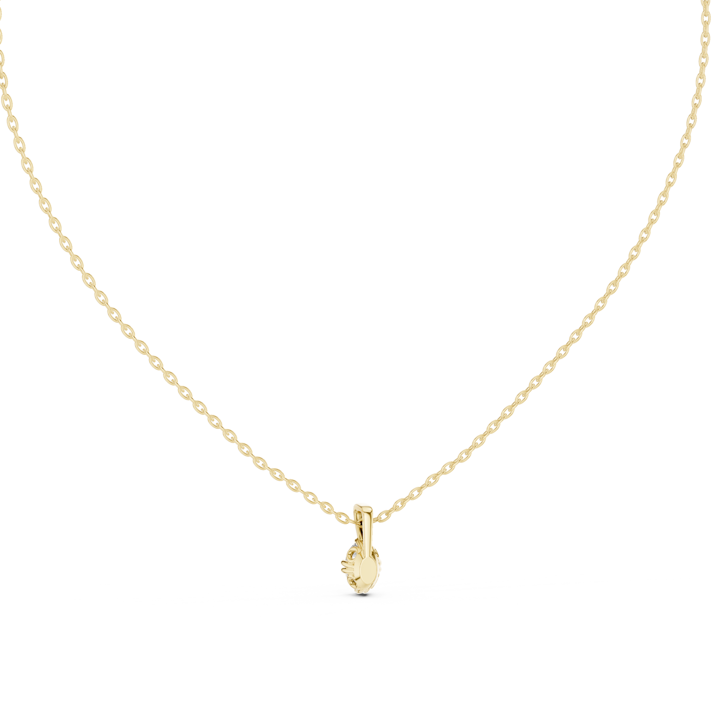 Solitaire Drop Pendant (PND 0013) (Lab Grown)