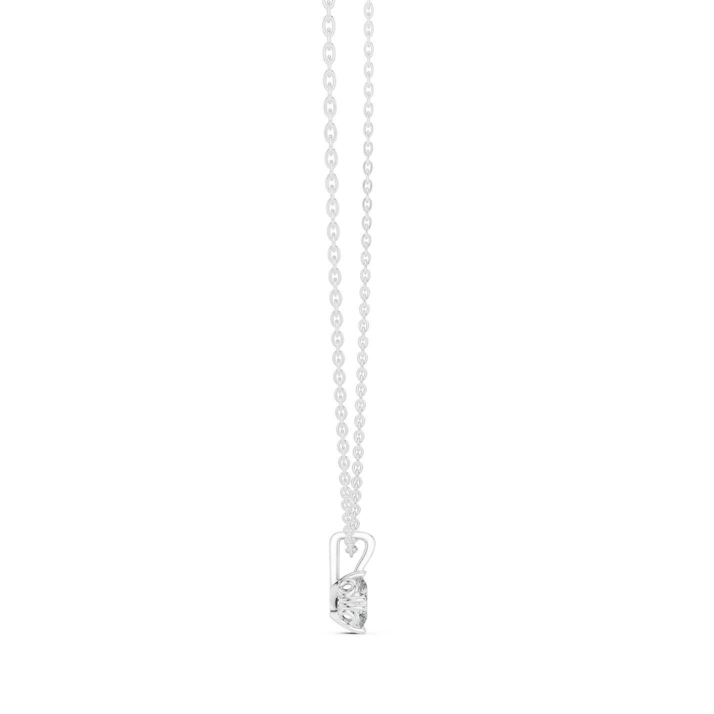 Solitaire Drop Pendant (PND 0013) (Lab Grown)