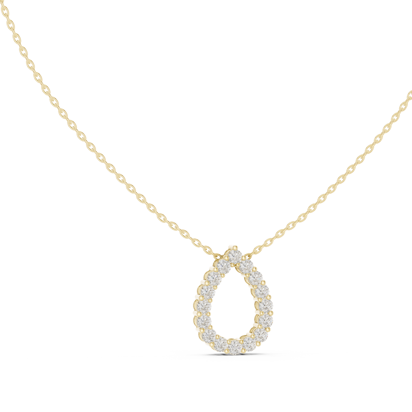 Eternal Teardrop Pendant (PND 0028) (Lab Grown)