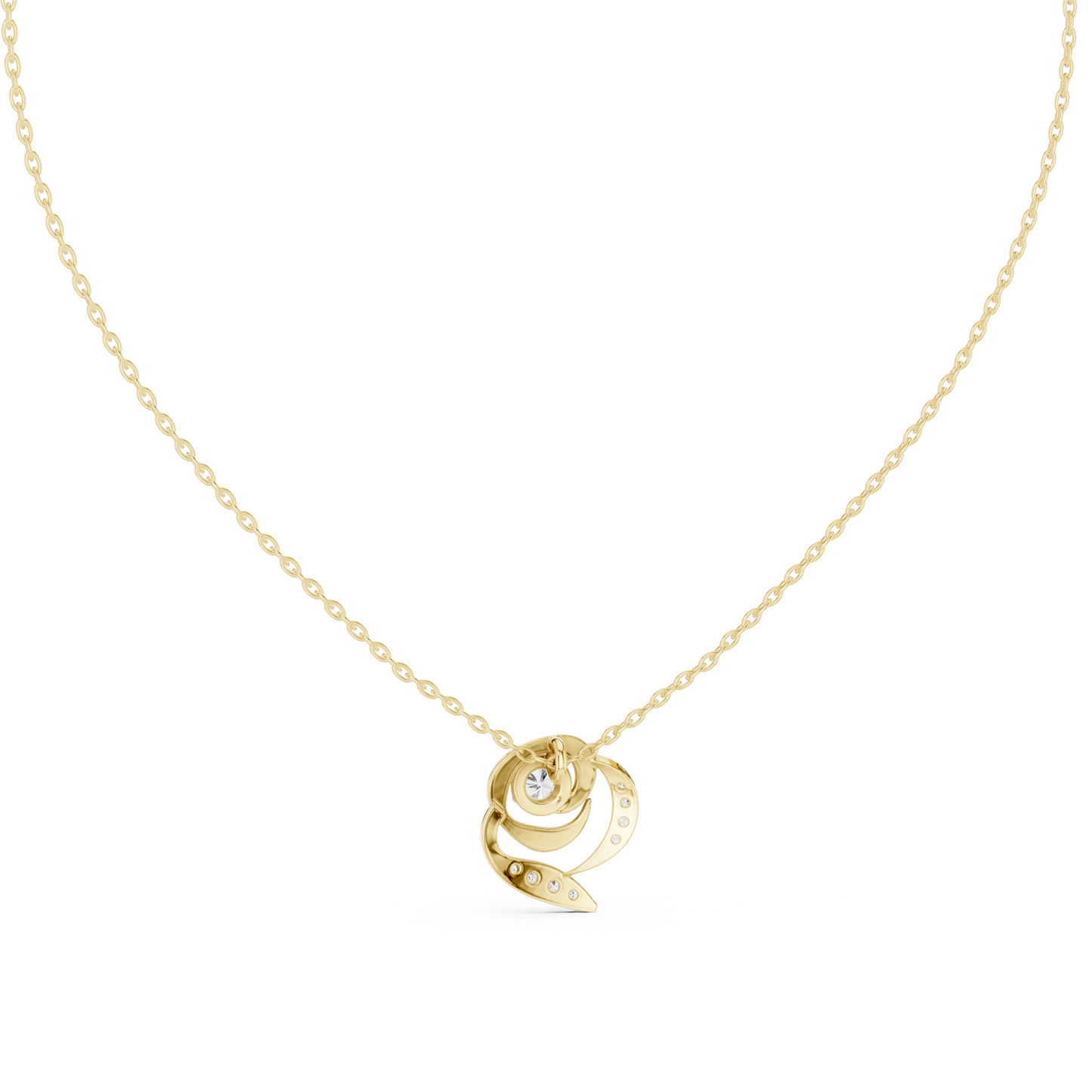 Floral Whirl Pendant (PND 0060)