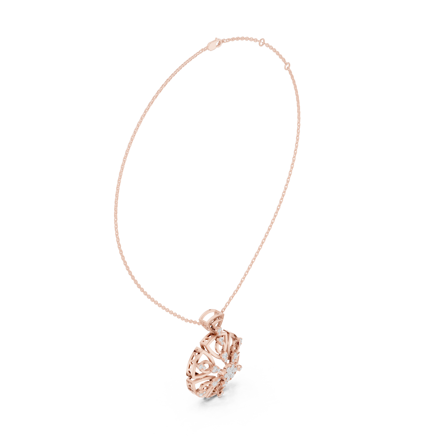 Royal Crest Pendant (PND 0087) (Lab Grown)