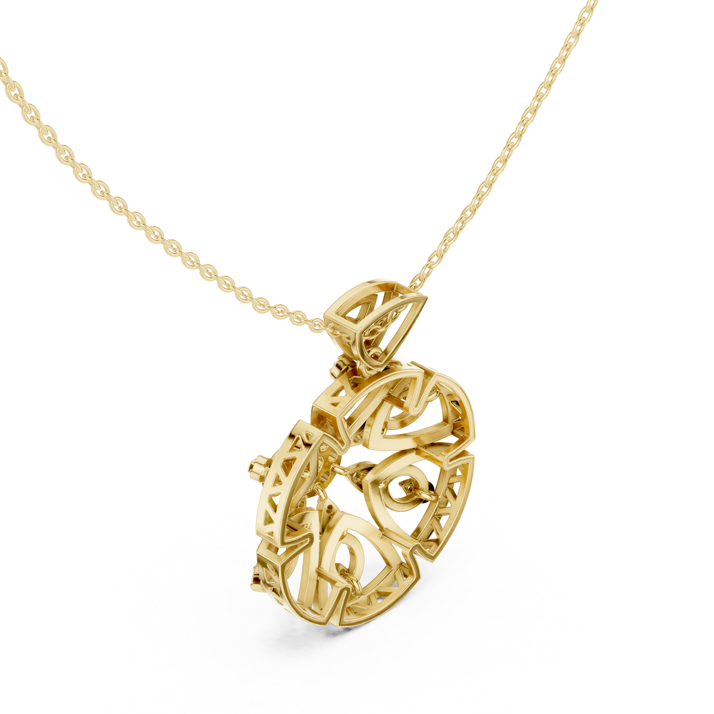 Royal Crest Pendant (PND 0087) (Lab Grown)