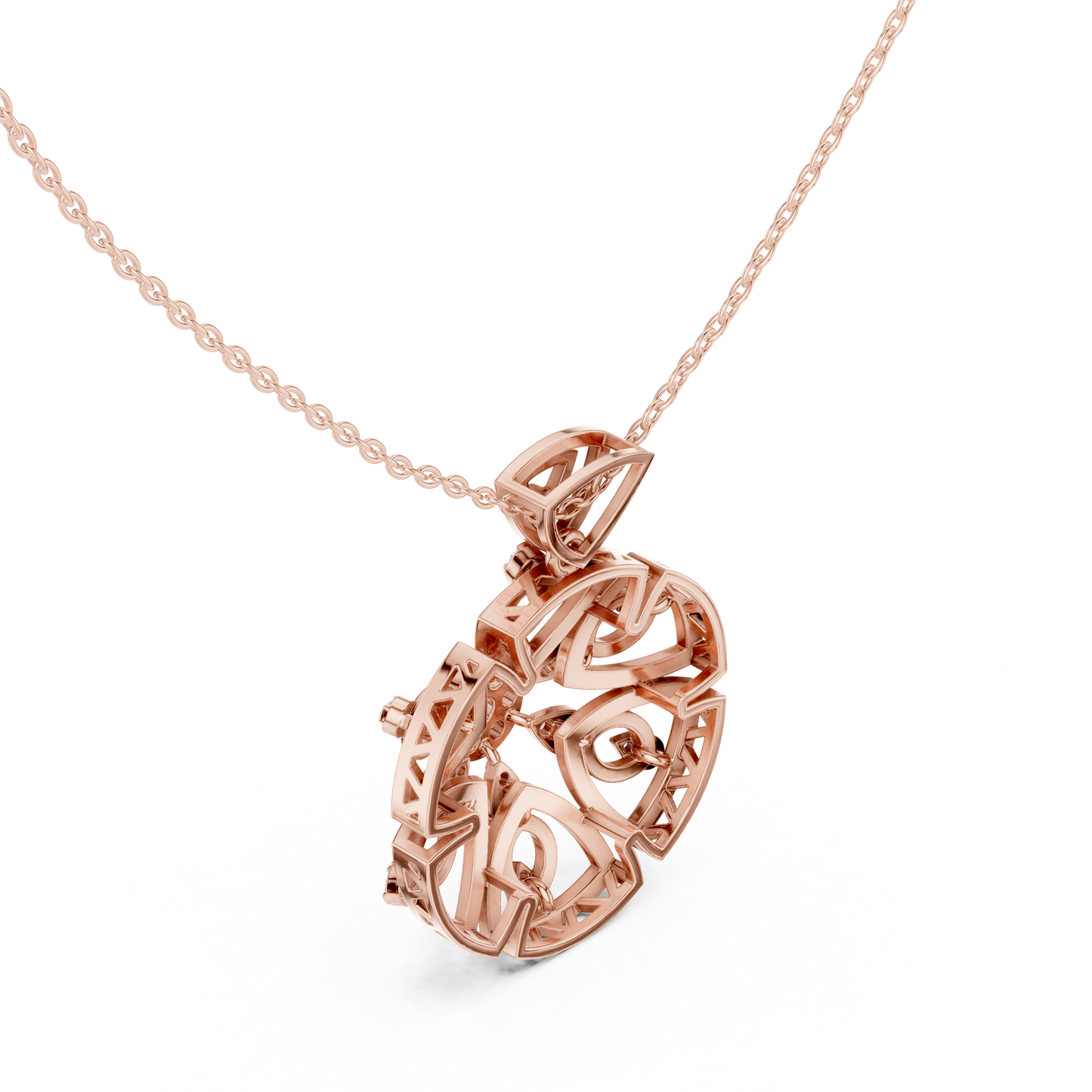 Royal Crest Pendant (PND 0087) (Lab Grown)
