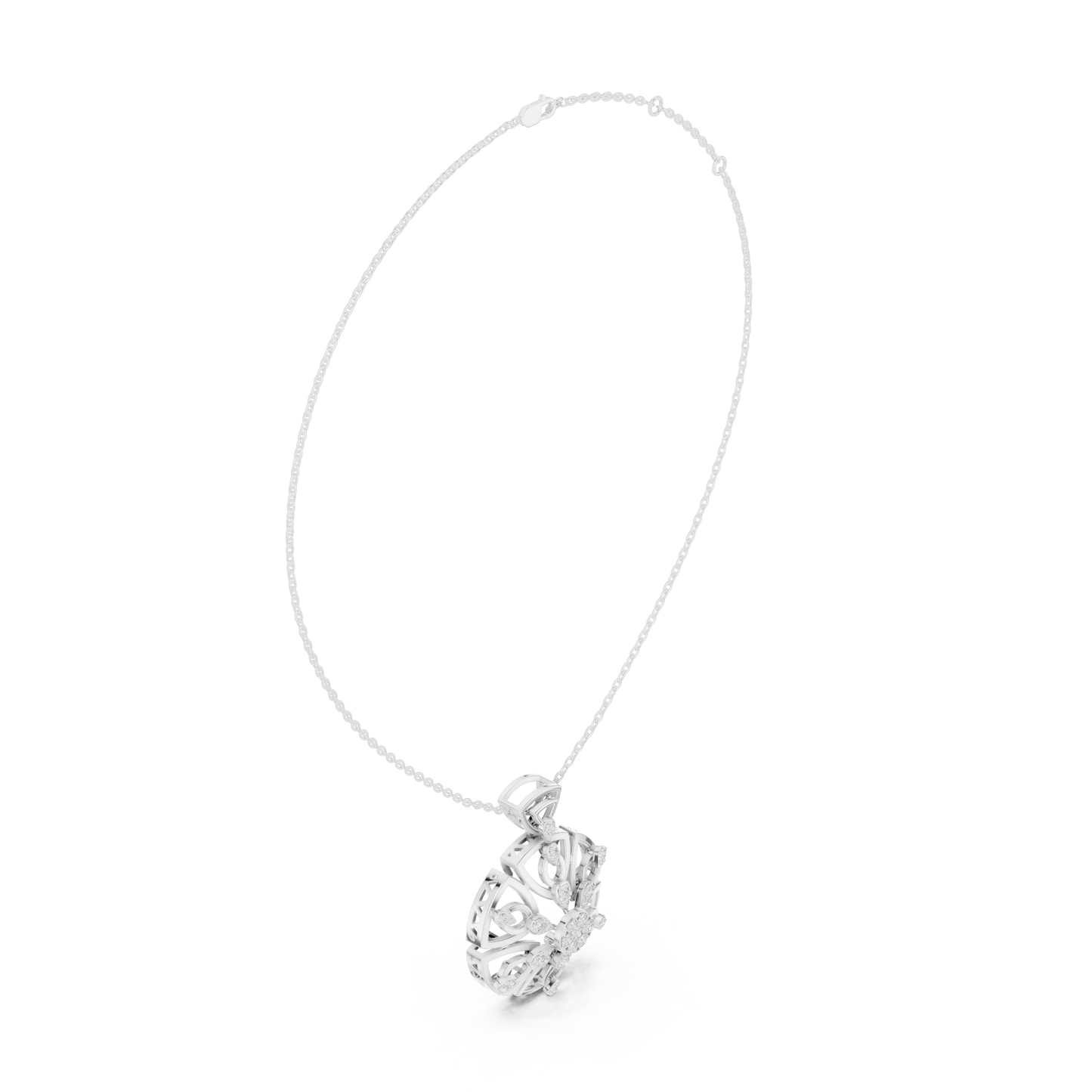 Royal Crest Pendant (PND 0087) (Lab Grown)