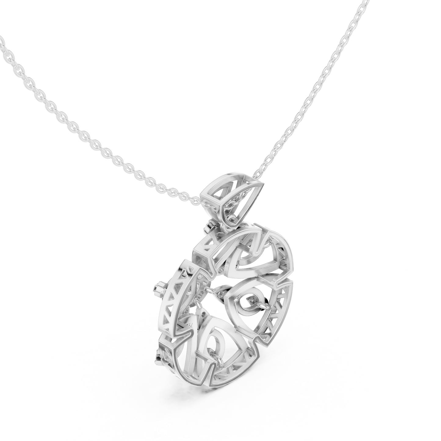 Royal Crest Pendant (PND 0087) (Lab Grown)