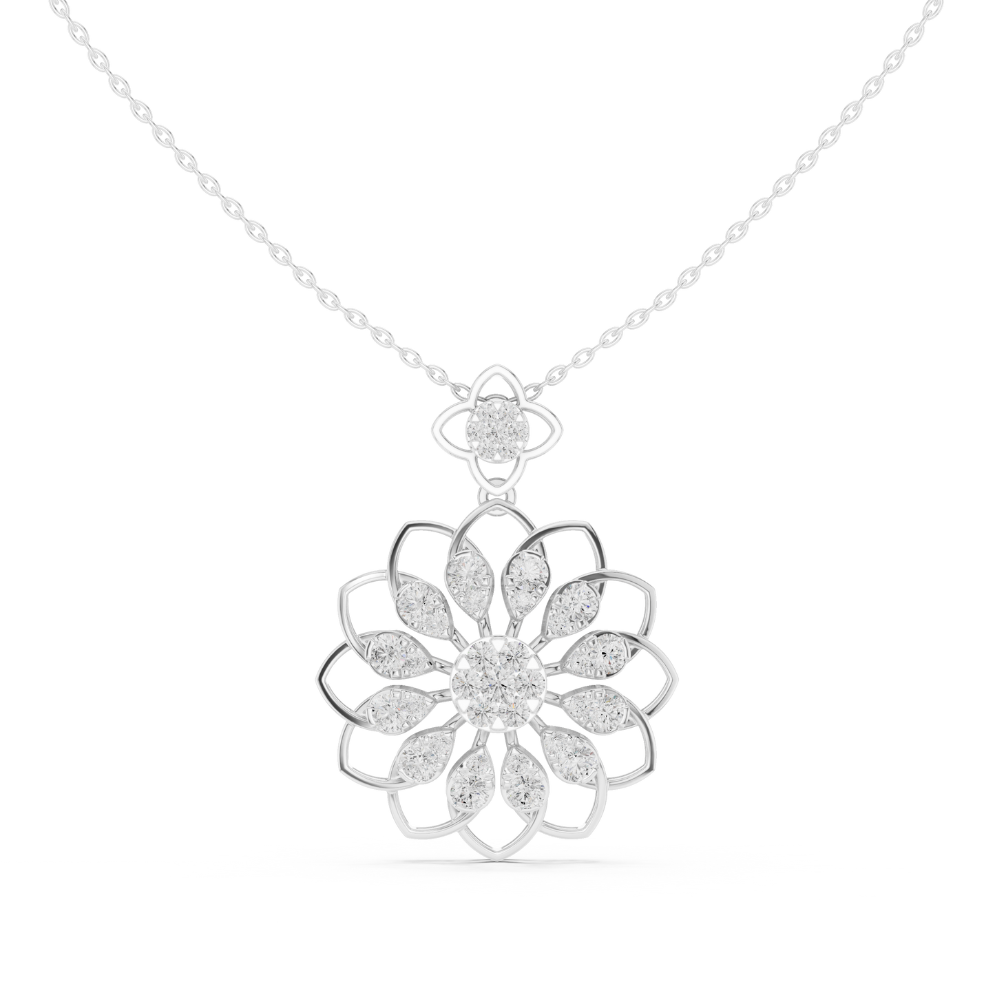 Bloom Radiance Pendant (PND 0091) (Lab Grown)