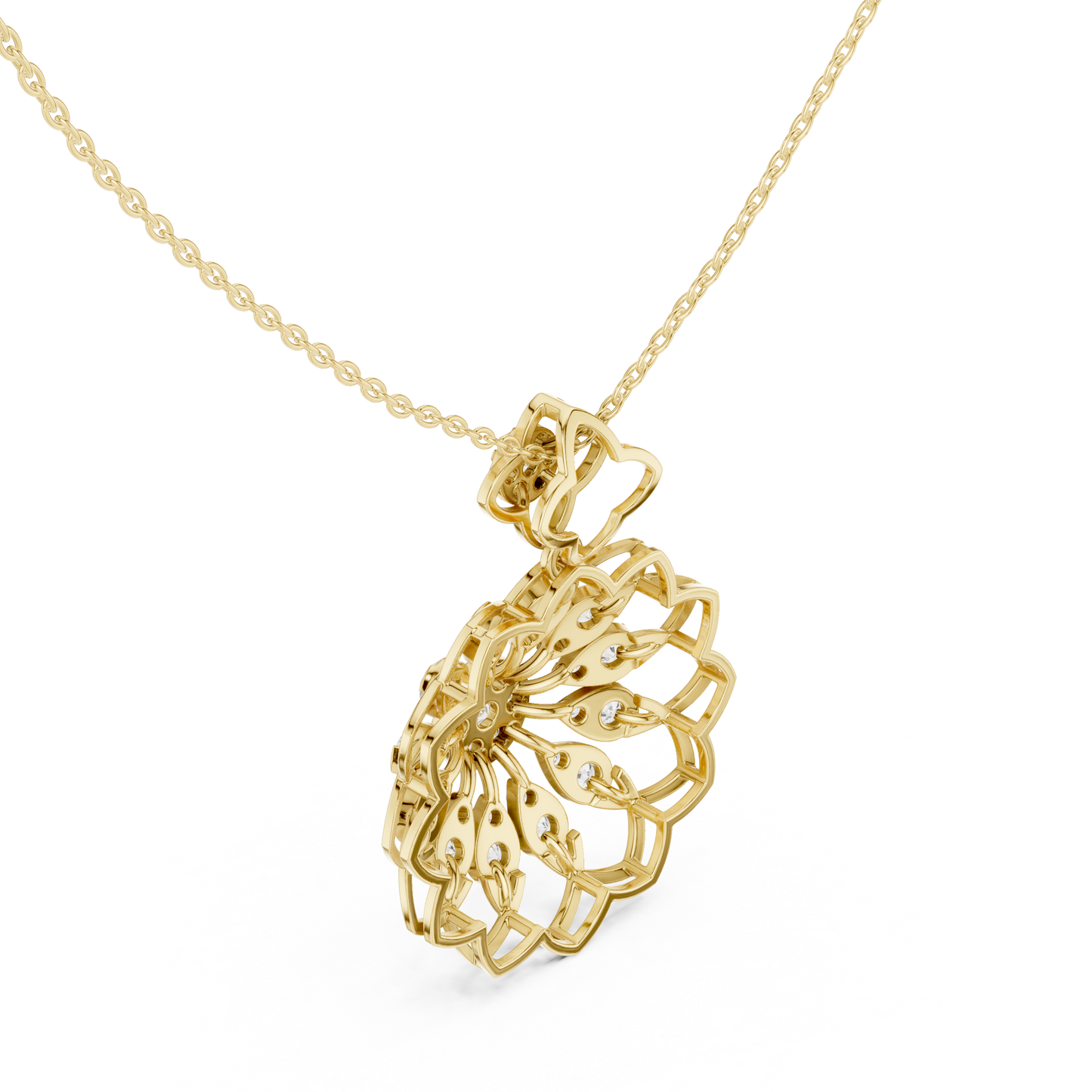 Bloom Radiance Pendant (PND 0091) (Lab Grown)