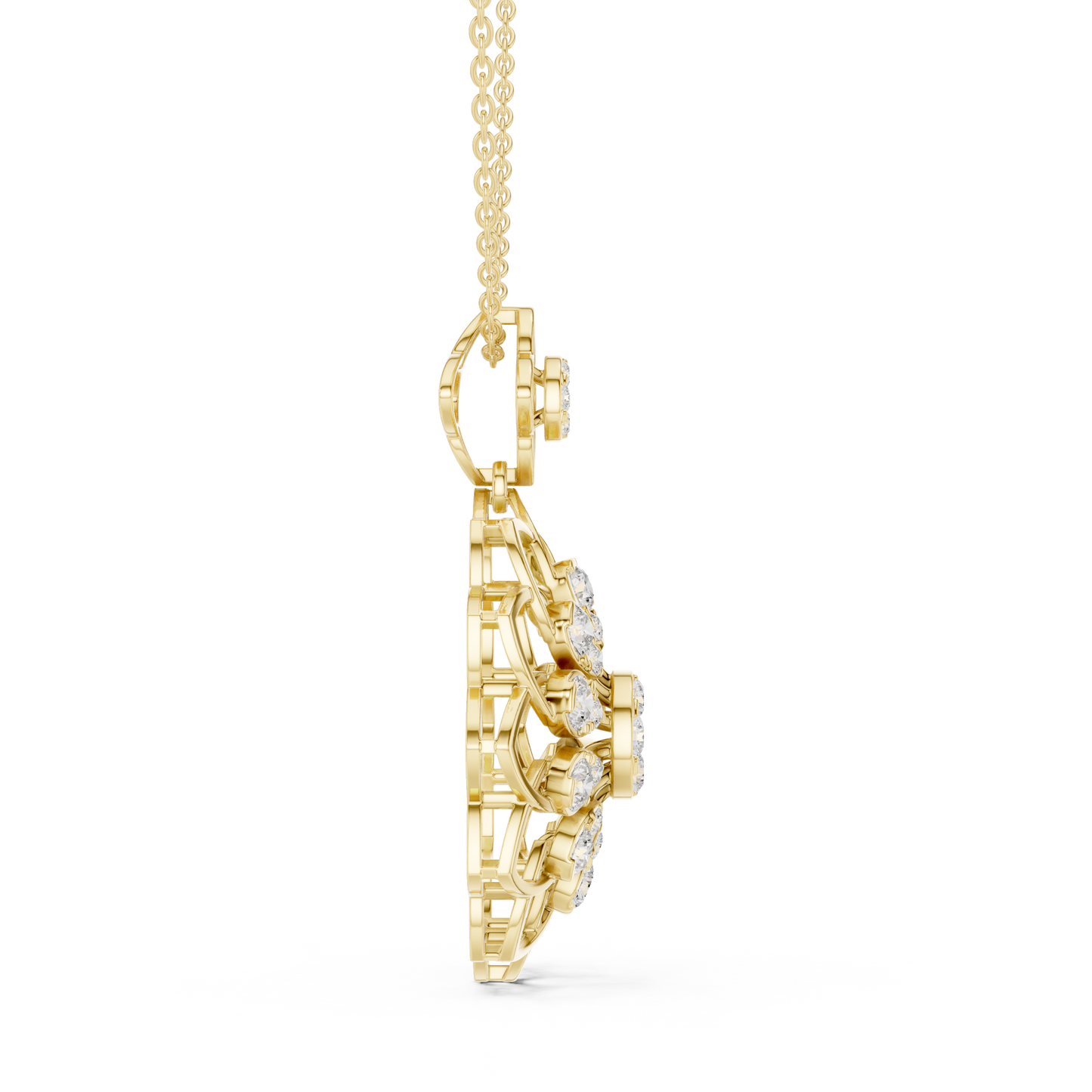 Bloom Radiance Pendant (PND 0091) (Lab Grown)