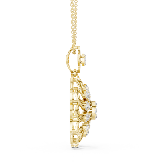 Bloom Radiance Pendant (PND 0091) (Lab Grown)