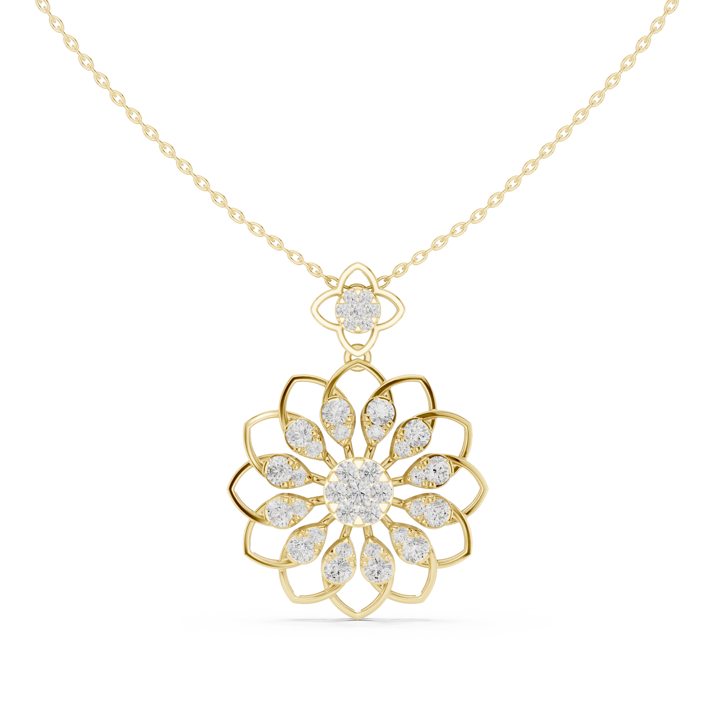 Bloom Radiance Pendant (PND 0091) (Lab Grown)