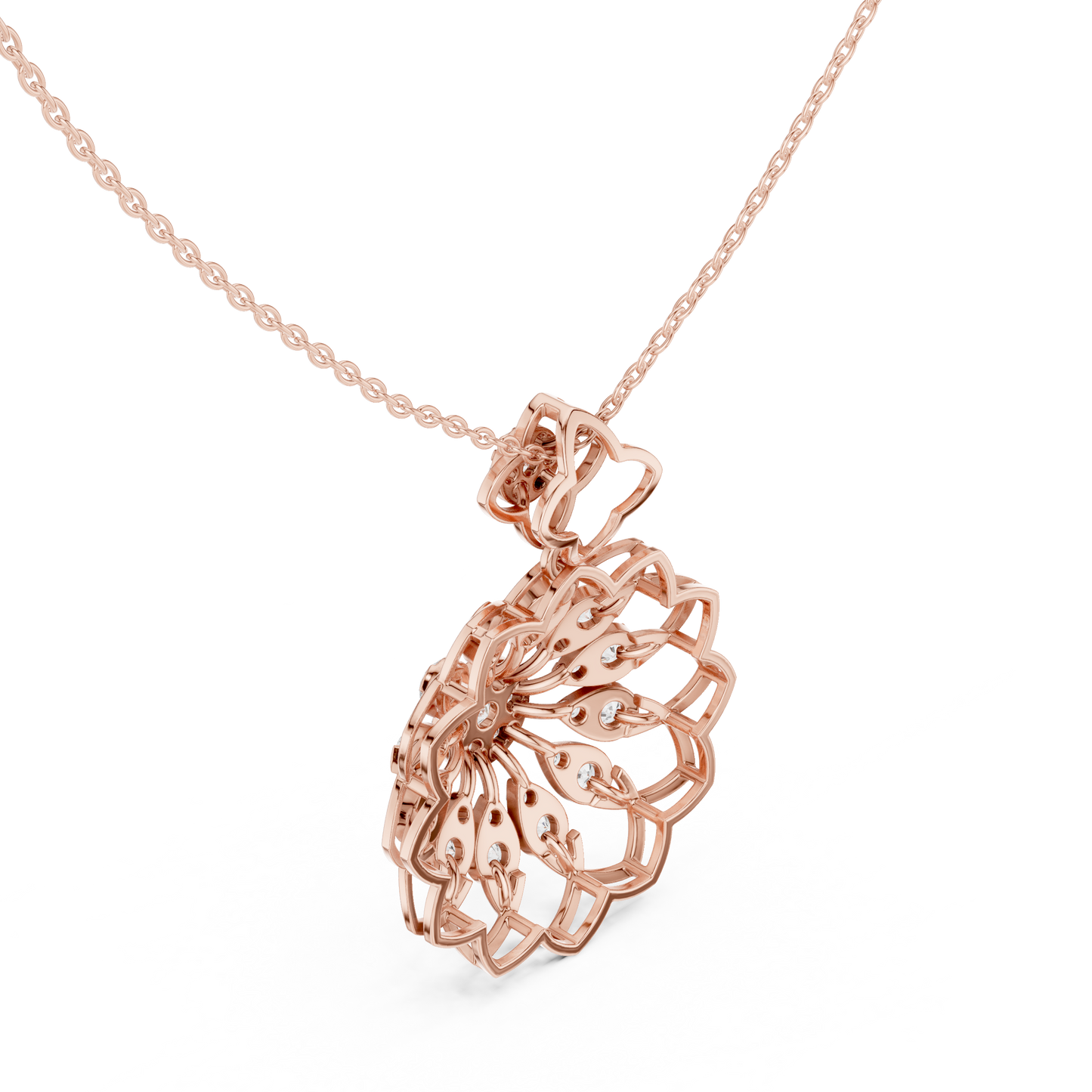 Bloom Radiance Pendant (PND 0091) (Lab Grown)