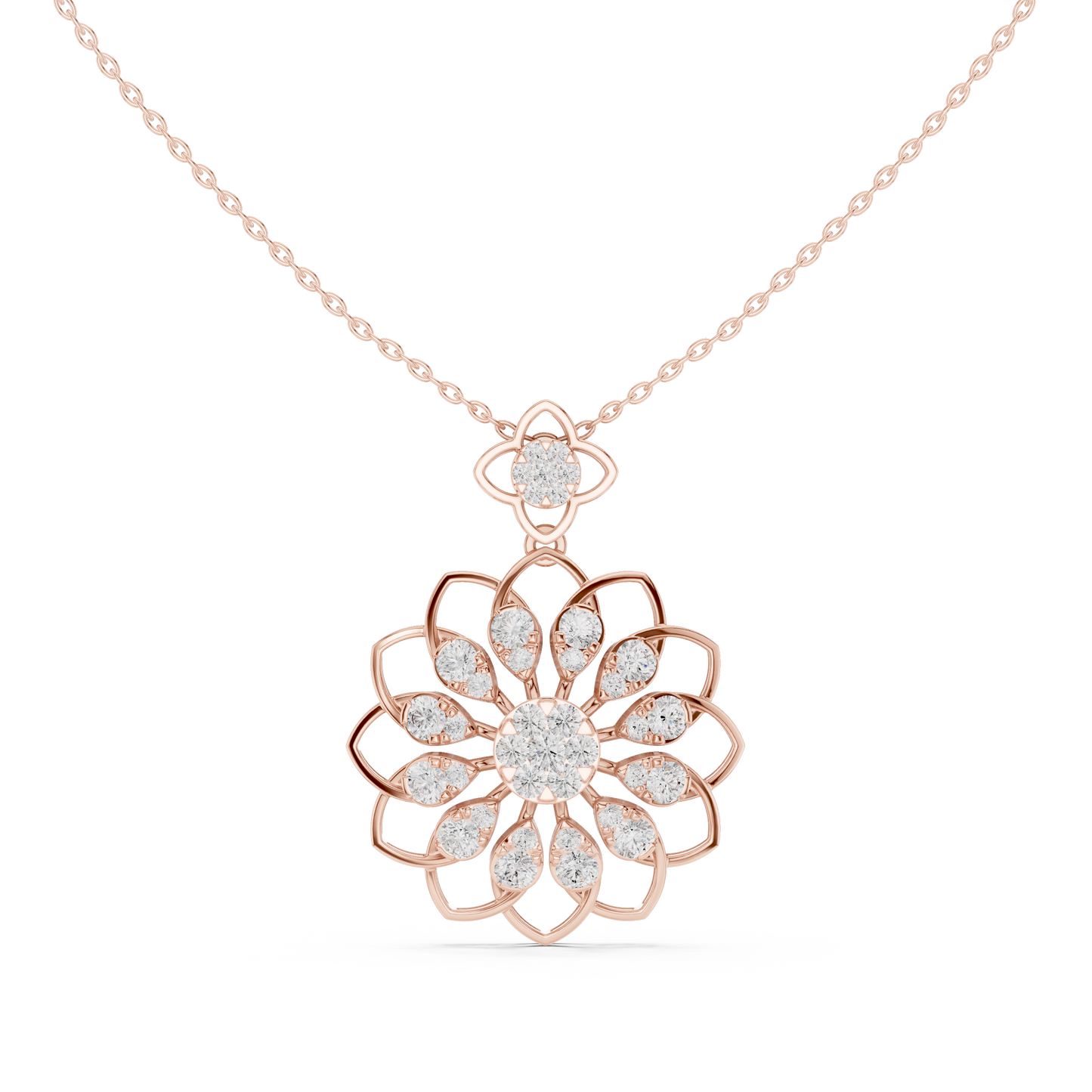 Bloom Radiance Pendant (PND 0091) (Lab Grown)