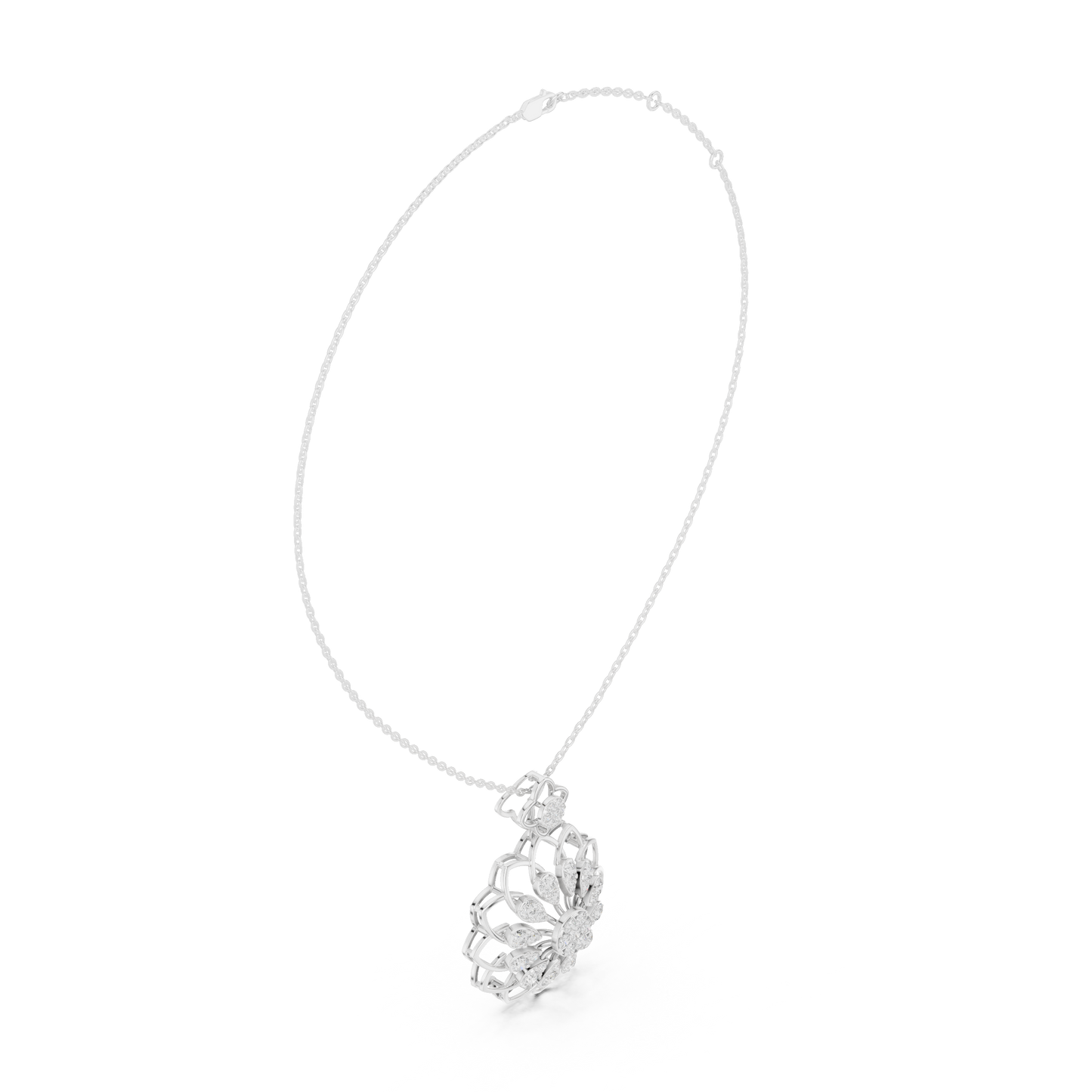 Bloom Radiance Pendant (PND 0091) (Lab Grown)