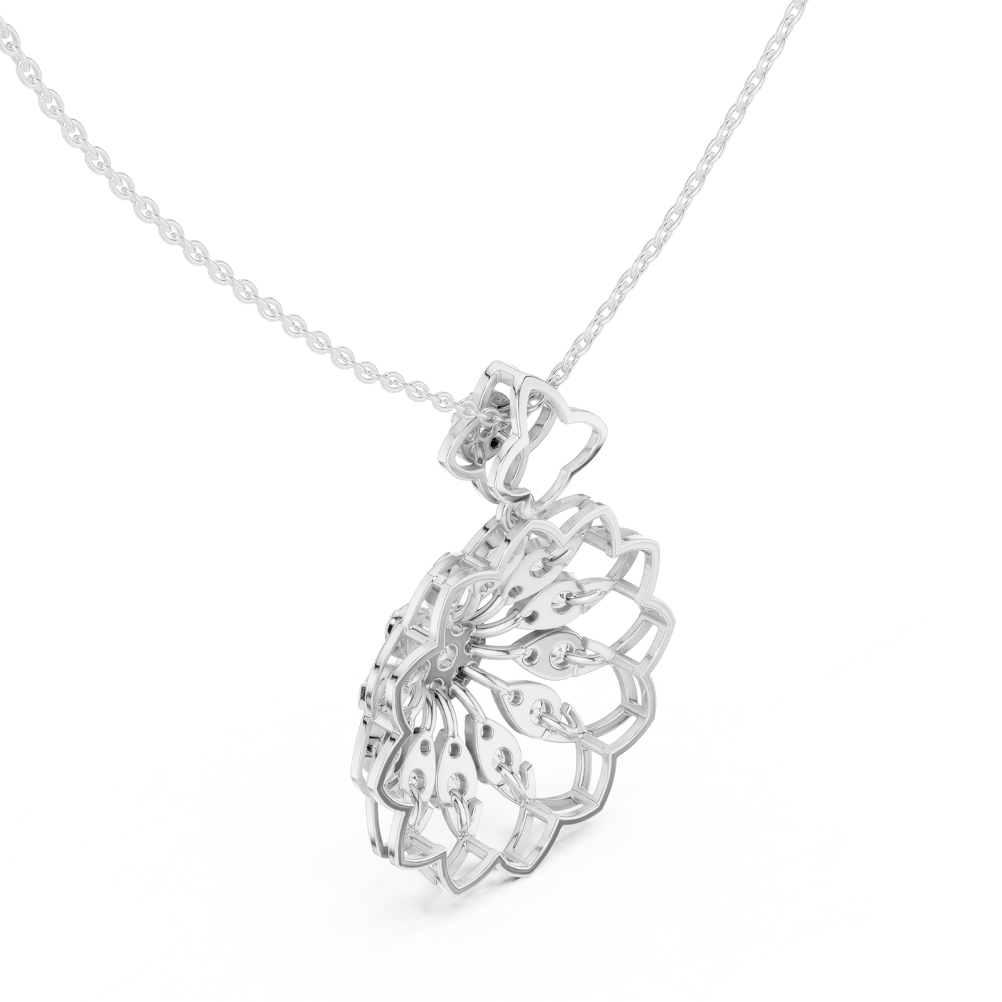 Bloom Radiance Pendant (PND 0091) (Lab Grown)