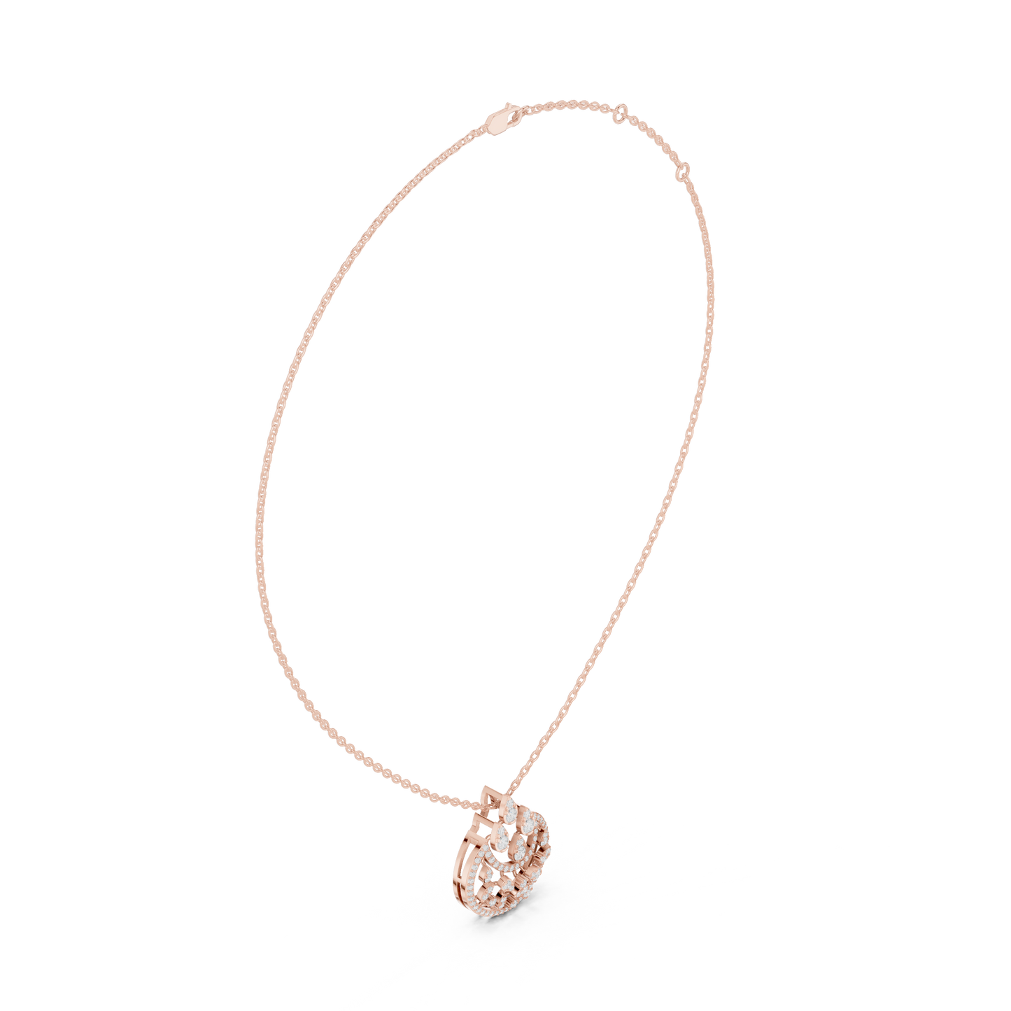 Regal Filigree Drop (PND 0099) (Lab Grown)